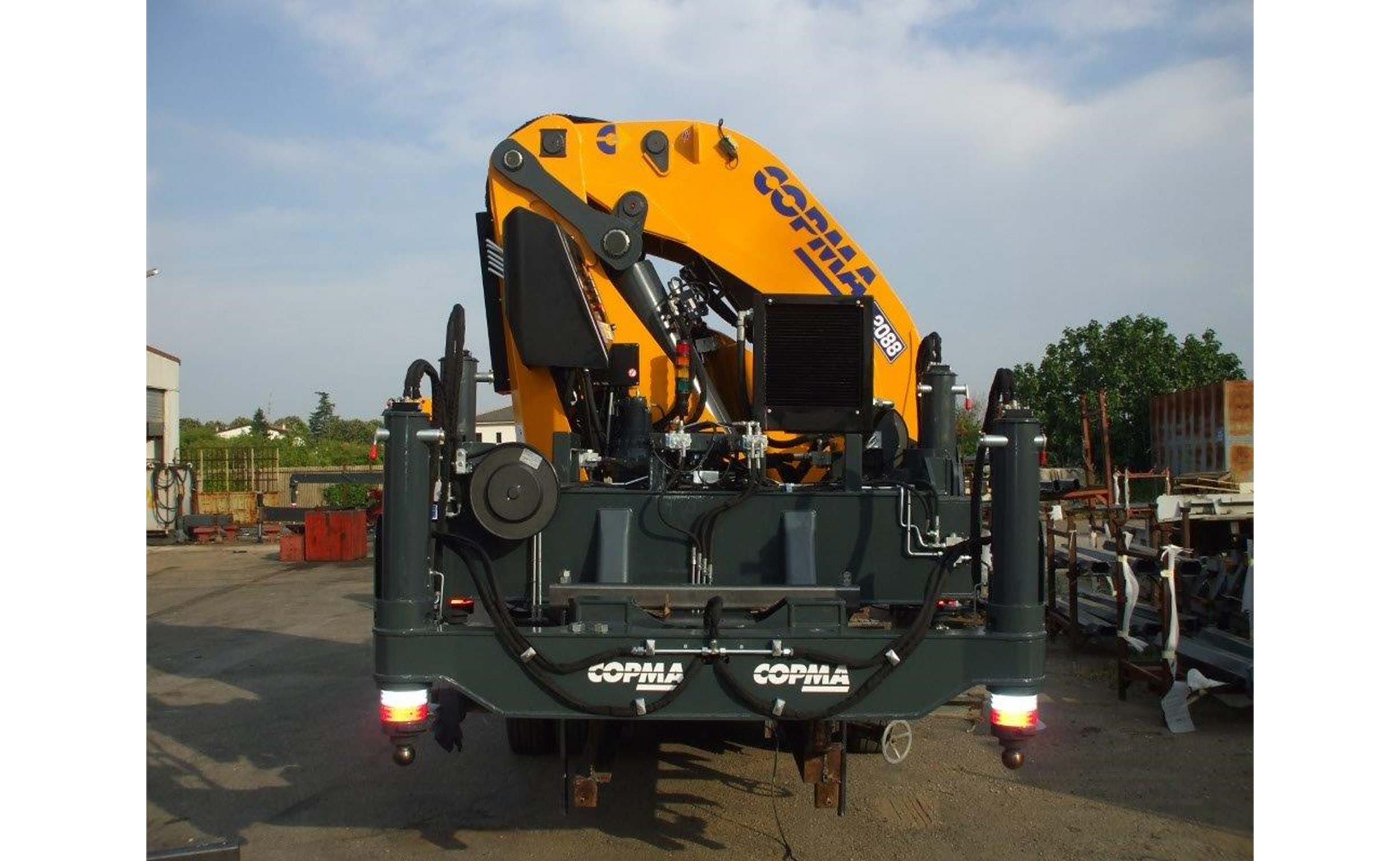 Copma hydraulic truck-mounted crane Model nos.: 1150.8J6, 1150.10, 2000.9, 820.8, 950.9, 510.8, 650.8, 510.6, 650.6